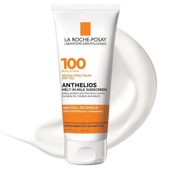 La Roche-Posay Anthelios Melt-In Milk Sunscreen SPF 100 Sunscreen For Body Face